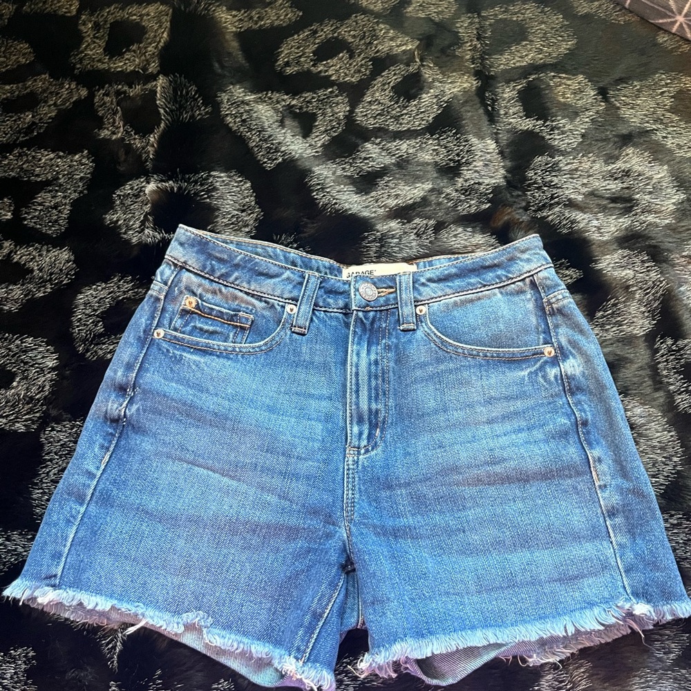 Garage Light Blue Jean Shorts